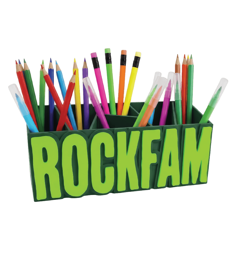 ROCKFAM ČAŠA ZA OLOVKE - ZELENA