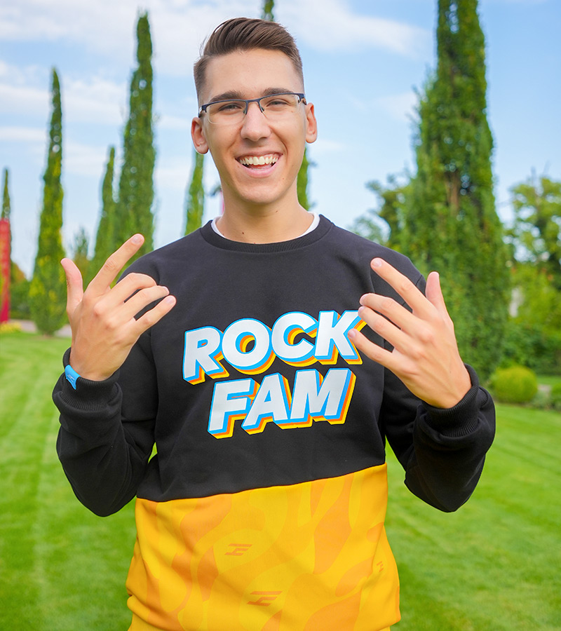 ROCKFAM CRNO-ŽUTI DUKS 