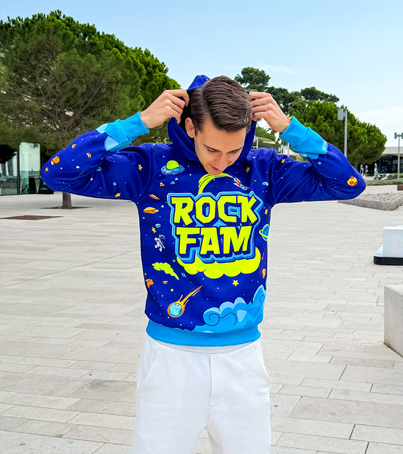 ROCKFAM NEON GALAXY DUKS